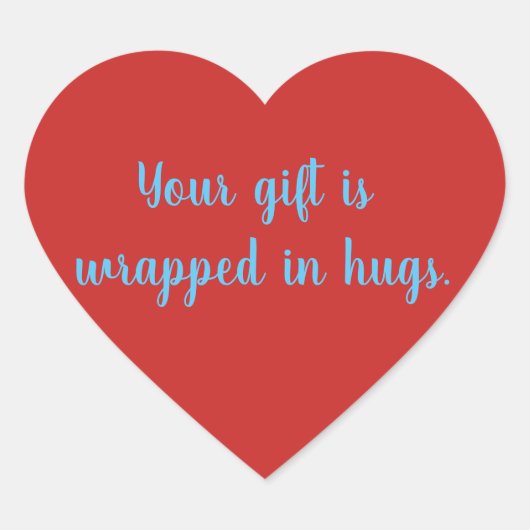 ハグ引用文ハートシール ハートシール (正面)