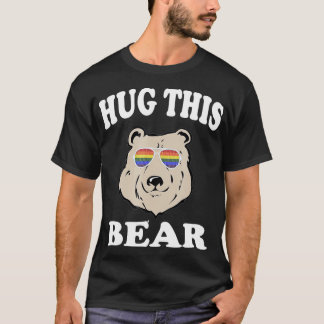 ハグ彼のクマゲイLGBギフトおもしろい  Tシャツ