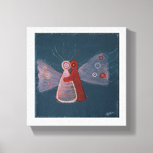 ハグ抽象芸術絵画キャンバスプリント キャンバスプリント (正面)