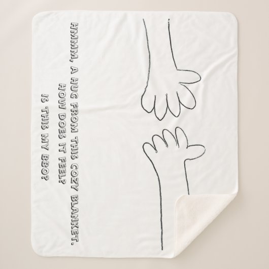 ハグ毛布 – my BBO シェルパブランケット (正面)