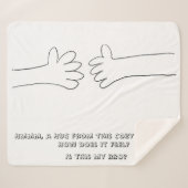 ハグ毛布 – my BBO シェルパブランケット (正面(横))