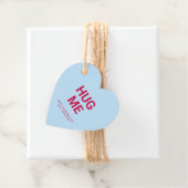 ハグ私の青いハートおもしろいかわいいバレンタインデー フェイバータグ (インサイチュ)