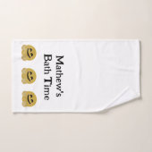 ハグ絵文字パーソナライズされたバスタオル ハンドタオル (ハンドタオル)