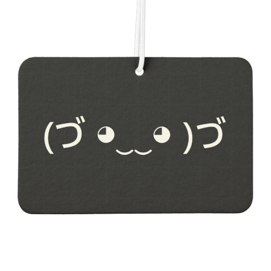 ハグ絵文字(づ ◕ ◕‿)‿づ顔文字エ日本のアF カーエアーフレッシュナー (裏面)