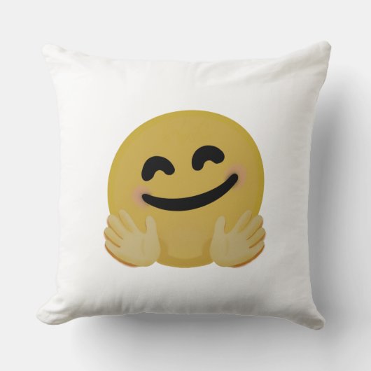 「ハグ絵文字」 クッション (正面)