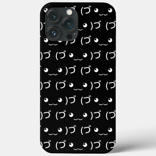 ハグ顔文字 (づ ◕‿‿◕ )づ 日本語 顔文字 ケース Case-Mate iPhoneケース (裏面)