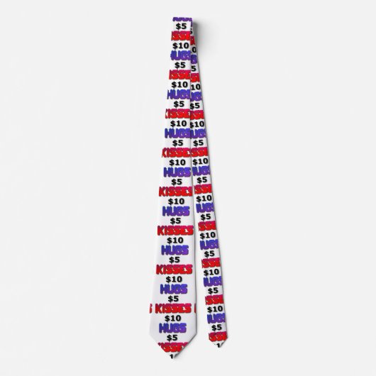ハグ5ドルキス10ドル ネクタイ (正面)