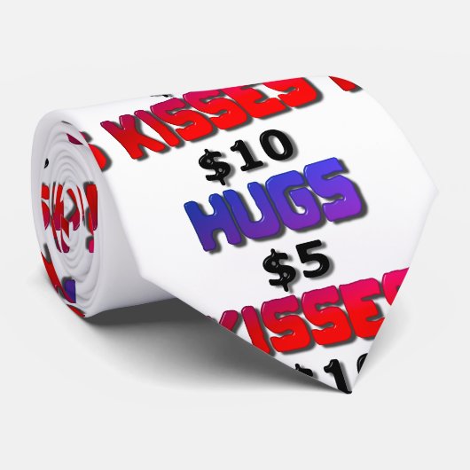 ハグ5ドルキス10ドル ネクタイ (ロール)