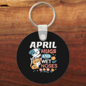 ハグ、ウェットノーズ、春ビベス – よくはしゃぐ Pet キーホルダー (裏面)