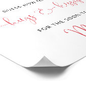 ハグ&キスさくらんぼブライダルシャワーゲーム ポスター (角)