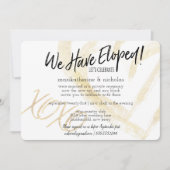 ハグ、キスとハートの駆け落ちパーティー 招待状 (正面)