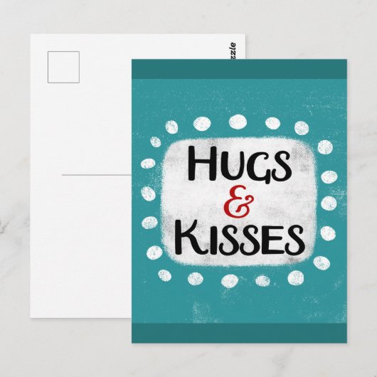 ハグ&キスはがき ポストカード (正面/裏面)