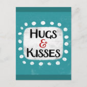 ハグ&キスはがき ポストカード (正面)