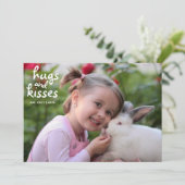 ハグ&キスウォーターカラーレッドローズバレンタインデー シーズンカード (スタンド正面)