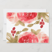 ハグ&キスウォーターカラーレッドローズバレンタインデー シーズンカード (裏面)