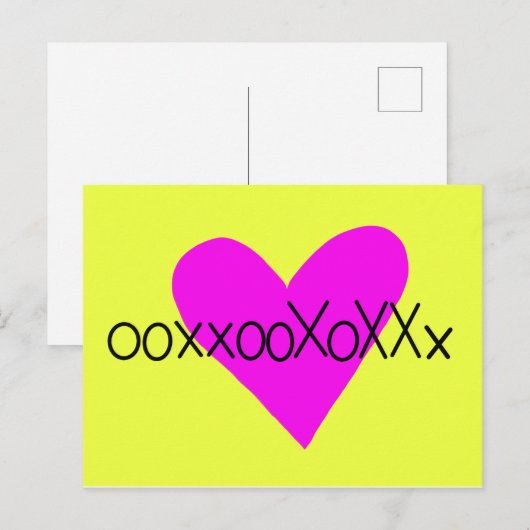 ハグ。キスキス。 ポストカード (正面/裏面)