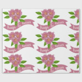 ハグ&キスギフトラッピング紙 ラッピングペーパー (フラット)