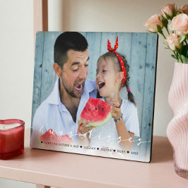 ハグ&キスハッピーバレンタインデーファミリーフォト フォトプラーク