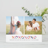 ハグ+キスバレンタインデイカード – パウダー シーズンカード (スタンド正面)