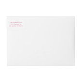 ハグ&キスバレンタインデイ差出人住所ラベル ラップアラウンドラベル (正面)