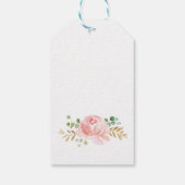 ハグ&キスベビーシャワーメッセージカード ギフトタグ (裏面)