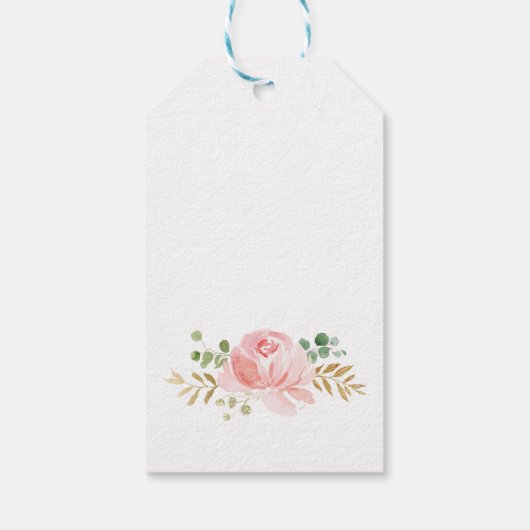 ハグ&キスベビーシャワーメッセージカード ギフトタグ (裏面)