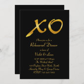 ハグ&キスリハーサルディナー招待状 招待状 (正面/裏面)