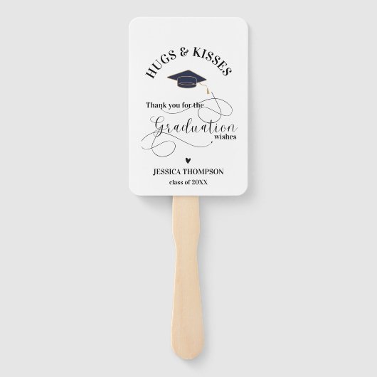 ハグ&キス写真2025卒業ありがとう ハンドファン (裏面)