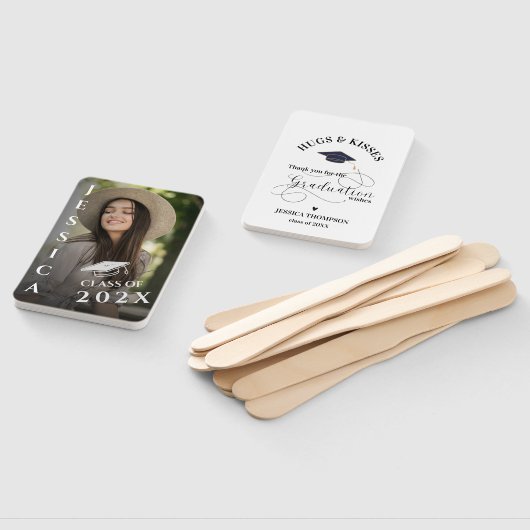 ハグ&キス写真2025卒業ありがとう ハンドファン (組立なし)