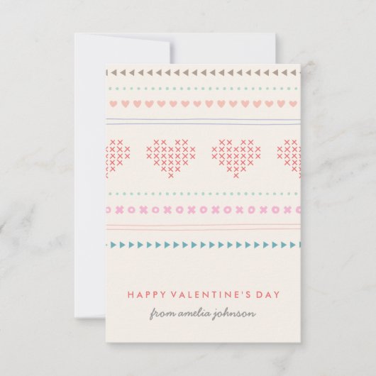 ハグ&キス教室バレンタイン – アイボリー 招待状 (正面)