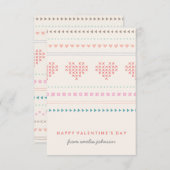 ハグ&キス教室バレンタイン – アイボリー 招待状 (正面/裏面)