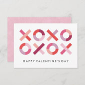 ハグ+キス教室バレンタイン – 赤面 招待状 (正面/裏面)