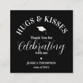 ハグ&キス2025卒業パーティーサンキューカード エンクロージャーカード (正面)