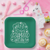 ハグ、キス、シャムロックの願い聖パトリックの日 ペーパープレート (パーティー)