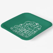 ハグ、キス、シャムロックの願い聖パトリックの日 ペーパープレート (傾斜あり)