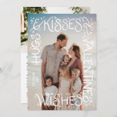 「ハグ&キス&バレンタインの願い」ハンドレター シーズンカード (正面/裏面)