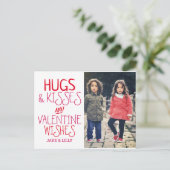 ハグ&キス|バレンタインデーの写真 シーズンポストカード (スタンド正面)