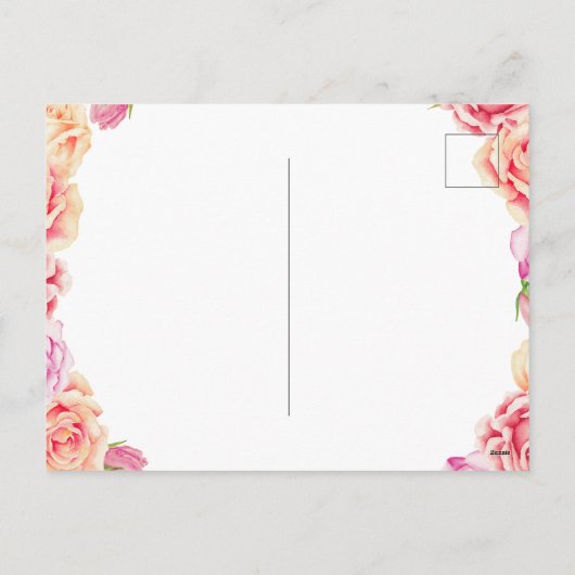 ハグ&キス|バレンタインデーの写真 シーズンポストカード (裏面)