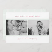 ハグ、キス、ホリデーウィッシュズグリーン 案内状 (正面/裏面)