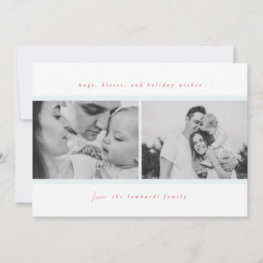 ハグ、キス、ホリデーウィッシュ 案内状 (正面)