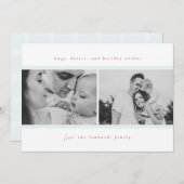 ハグ、キス、ホリデーウィッシュ 案内状 (正面/裏面)