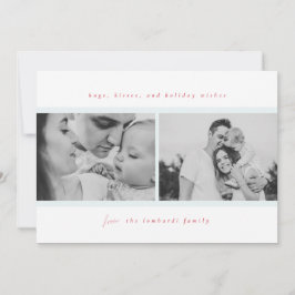 ハグ、キス、ホリデーウィッシュ 案内状