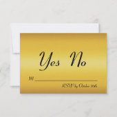 ハグ&キス 返信 招待状 (正面)