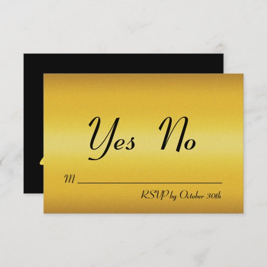 ハグ&キス 返信 招待状 (正面/裏面)