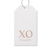 ハグ＆キス XOXO シンプルなピンクのミニマルデザイン