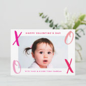 ハグ&キス(XOXO)バモダンレンタインデー シーズンカード (スタンド正面)