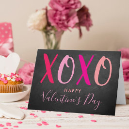 ハグ&キス(XOXO)バモダンレンタインデー シーズンカード
