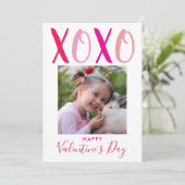 ハグ&キス(XOXO)バモダンレンタインデー シーズンカード (スタンド正面)