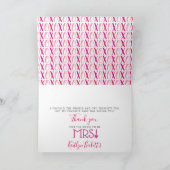 ハグ&キス(XOXO)バレンタインデーブライダルシャワー シーズンカード (内部)