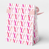 ハグ&キス(XOXO)バレンタインデーブライダルシャワー フェイバーボックス (裏面サイド)
